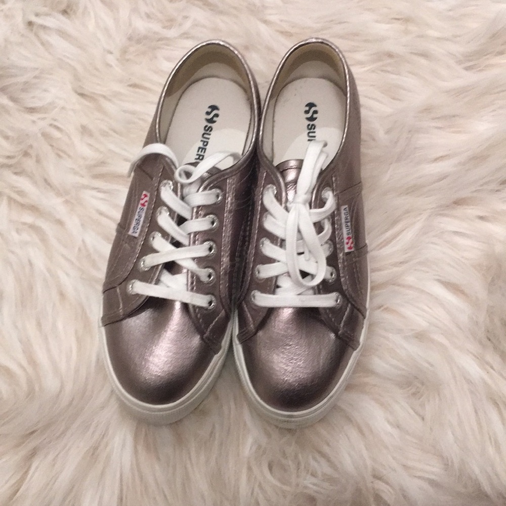 Metallic sneakers